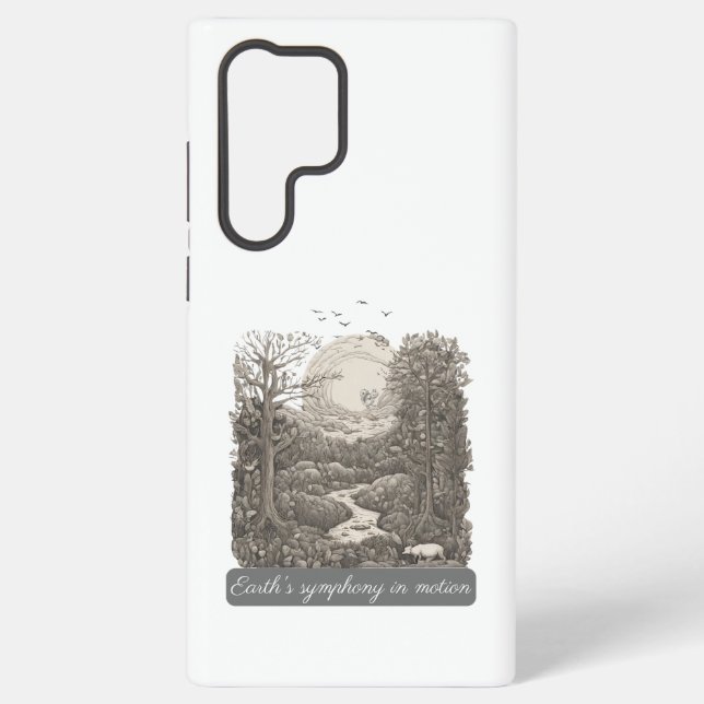 Earth's symphony in motion samsung galaxy s22 ultra case (Back)