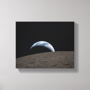 Earthset Orion Spacecraft Artemis Moon Mission Canvas Print