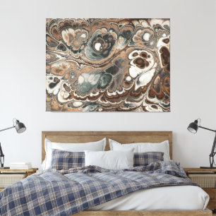 Earthstone Marble Flow Canvas Print