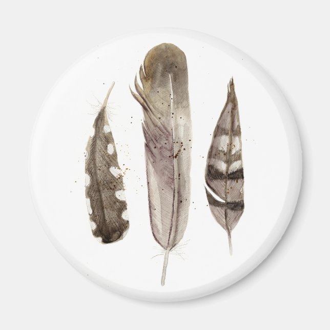 Earthtone Feathers II Magnet (Front)