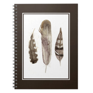 Earthtone Feathers II Notebook