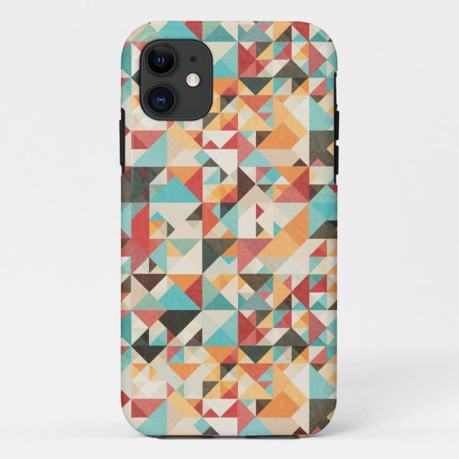 Earthtone Geometric Pattern Case-Mate iPhone Case (Back)