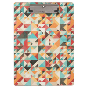 Earthtone Geometric Pattern Clipboard