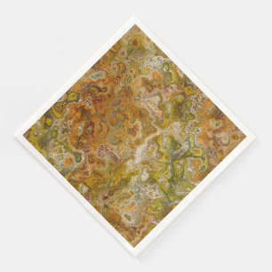 Earthtone Marble Paper Party Napkins