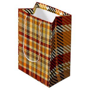 Earthtone Plaid Gift Bag