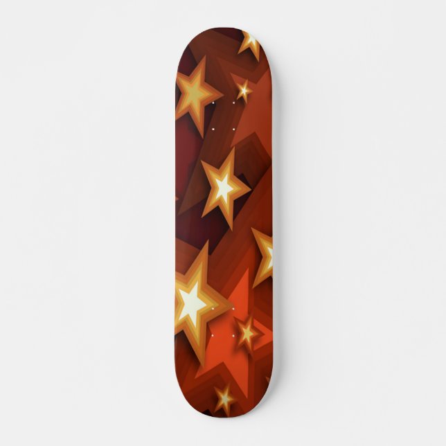 Earthtone Stars Skateboard (Front)