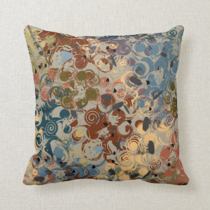 Earthtone Swirl Cushion
