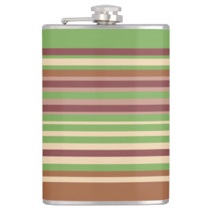 Earthtones Stripes Flask