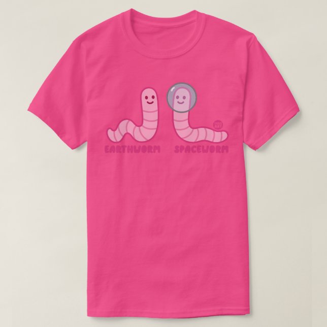 Earthworm Spaceworm T-Shirt (Design Front)