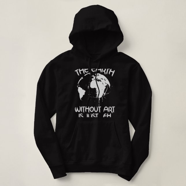 Earthworm Train Like Superhero Creature Earthworm Hoodie (Design Front)
