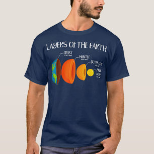 Earthx27s Crust Layers Of The Earth Geology Scienc T-Shirt