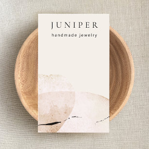 Earthy Abstract Artistic Watercolor Business Card