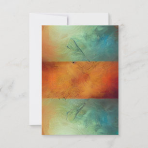 Earthy Abstract Blues Invitation