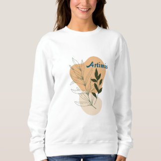 Earthy Abstract Boho Style Women Artwork Design Sweatshirt