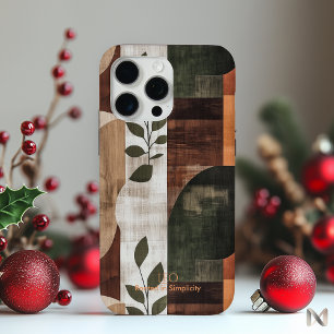 Earthy Abstract Minimalist - Organic Botanical iPhone 15 Pro Max Case