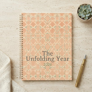 Earthy Arabesque Terracotta & Sage Personalised Planner