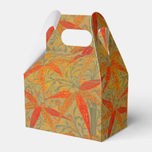 Earthy Bamboo Art Print Orange  Favour Box