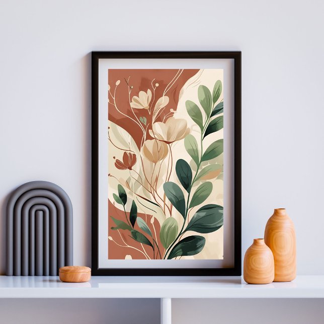 Earthy Bloom – Abstract Botanical Wall Art X (Creator Uploaded)
