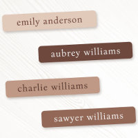 Earthy boho brown shade waterproof name