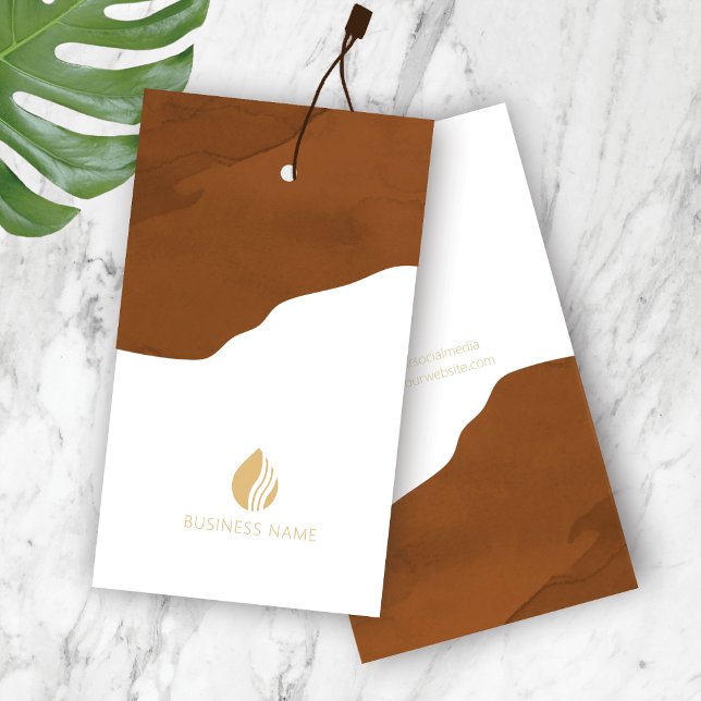 Earthy Boho Clothing Logo Hang Tag (Creator Uploaded)