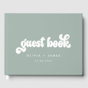 Earthy Boho Customisable Wedding Guest Book