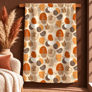 Earthy Boho Shapes Terracotta Copper Blanket Gift