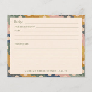 Earthy Boho Vintage Bridal Shower Custom Recipe