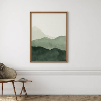 Earthy Boho Watercolor Wall Art | Digital Print