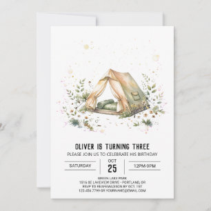 Earthy Book Nook Birthday Invitation