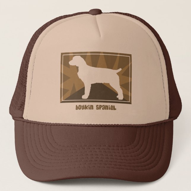 Earthy Boykin Spaniel Gifts Trucker Hat (Front)