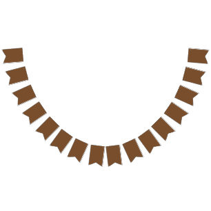 Earthy Brown Background – Minimalist Solid Colour Bunting