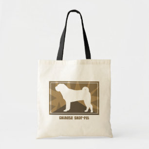 Earthy Chinese Shar Pei Tote Bag