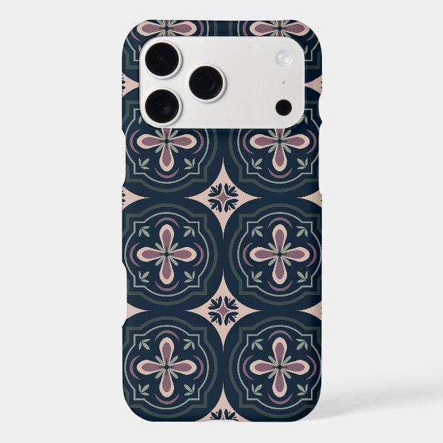 earthy colored floral geometric tiles (Back)