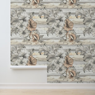 Earthy colour romantic flower blossom horizontal  wallpaper