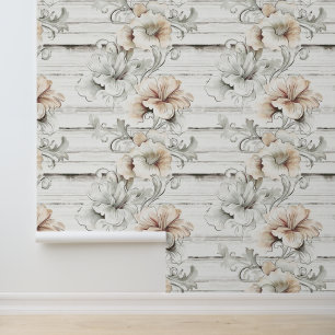Earthy colour romantic flower blossom horizontal  wallpaper