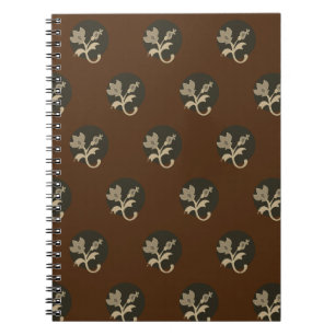 Earthy Colour Vintage Looking Spiral Photo Noteboo Notebook
