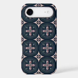 earthy coloured floral geometric tiles