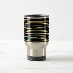 Earthy Colours Stripey> Travel Mugs
