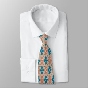 Earthy Diamond Grid – A Modern Geometric Classic Tie