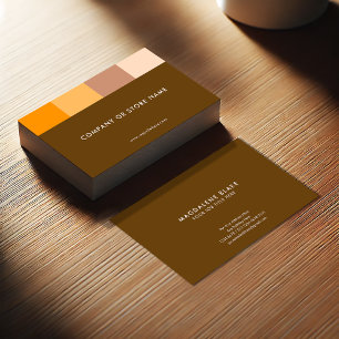Earthy Elegance   Natural brownish earth colours Business Card
