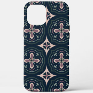 Earthy Floral Geometric Tiles iPhone 12 Pro Max Case