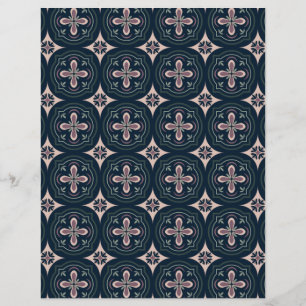 Earthy Floral Geometric Tiles Flyer