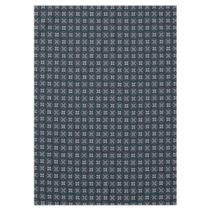 Earthy Floral Geometric Tiles Tablecloth