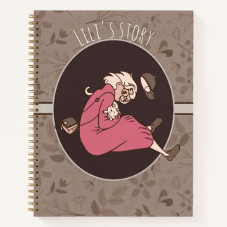 Earthy Floral Pattern Notebook