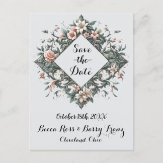 Earthy Floral Vine Postcard