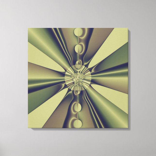 Earthy Geometric Abstract Modern Art Canvas Print (Front)