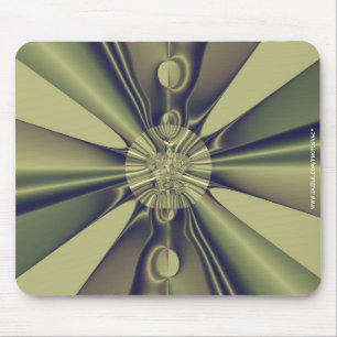 Earthy Geometric Abstract Modern Art Mouse Mat