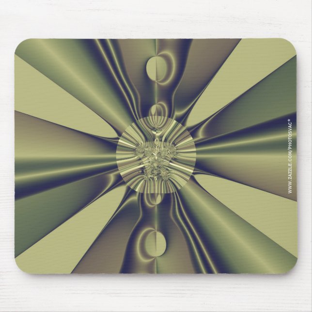 Earthy Geometric Abstract Modern Art Mouse Mat (Front)