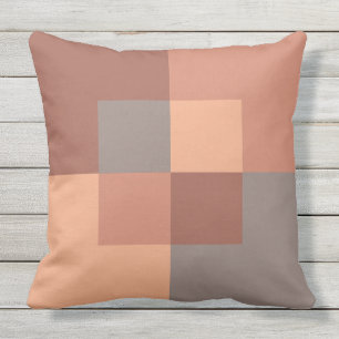 Earthy Geometric Sienna Terracotta Warm Brown Cushion
