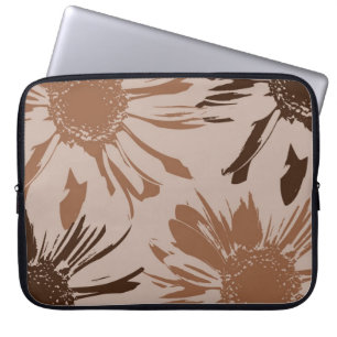 Earthy Gerbera Flowers Laptop Sleeve